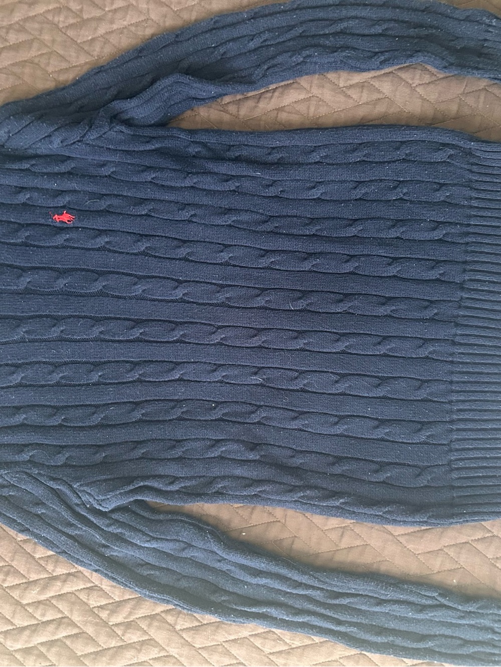 Bundle of Ralph Lauren Cable-Knit sweaters and polo v-necks - Picture 5 of 10